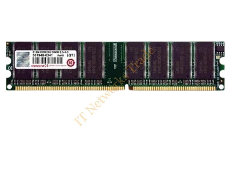 TS64MLD64V6J Transcend 512MB DDR-266MHz PC2100 non-ECC Unbuffered CL2.5 184-Pin Long- DIMM Memory Module Desktop Memory