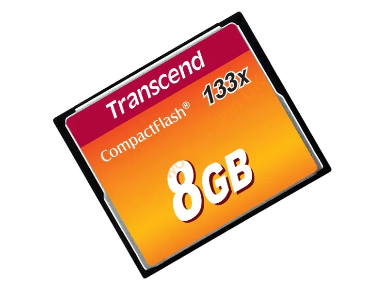 TS8GCF133 Transcend 8GB 133x CompactFlash (CF) Memory Card