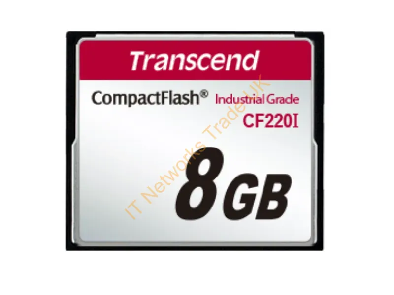 TS8GCF220I Transcend 8GB Industrial Grade CompactFlash (CF) Memory Card