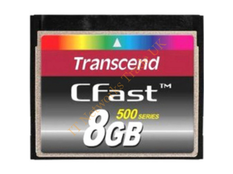 TS8GCFX500 Transcend Industrial Series 8GB 500x CompactFlash (CF) Memory Card
