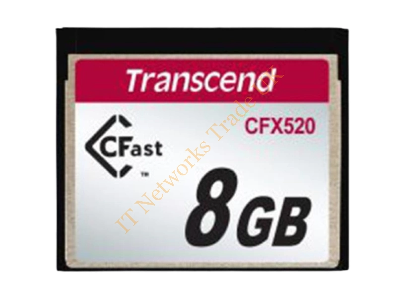 TS8GCFX520I Transcend 8GB CFast 1.1 SATA 3Gbps SLC Flash Memory Card