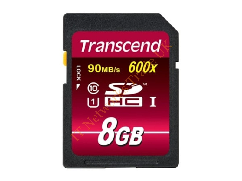 TS8GSDHC10U1 Transcend 8GB Class 10 SDHC UHS-I Flash Memory Card