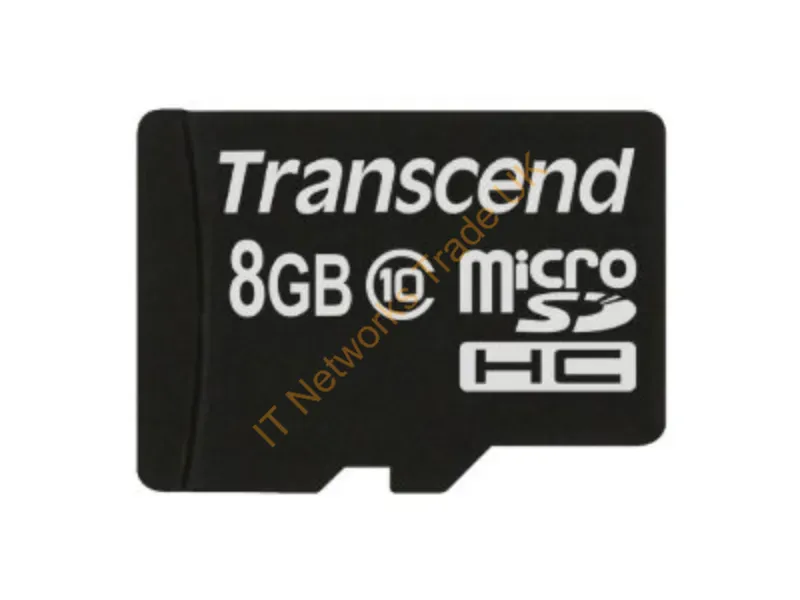 TS8GUSDC10 Transcend 8GB Class 10 microSDHC Flash Memory Card