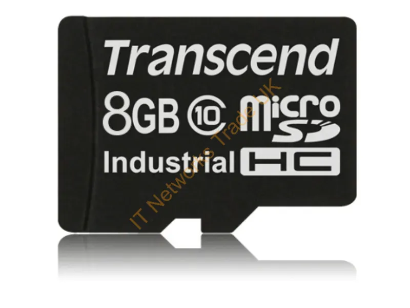 TS8GUSDC10I Transcend 8GB Industrial Temp microSD Flash Memory Card
