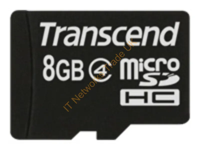 TS8GUSDC4 Transcend 8GB Class 4 microSDHC Flash Memory Card