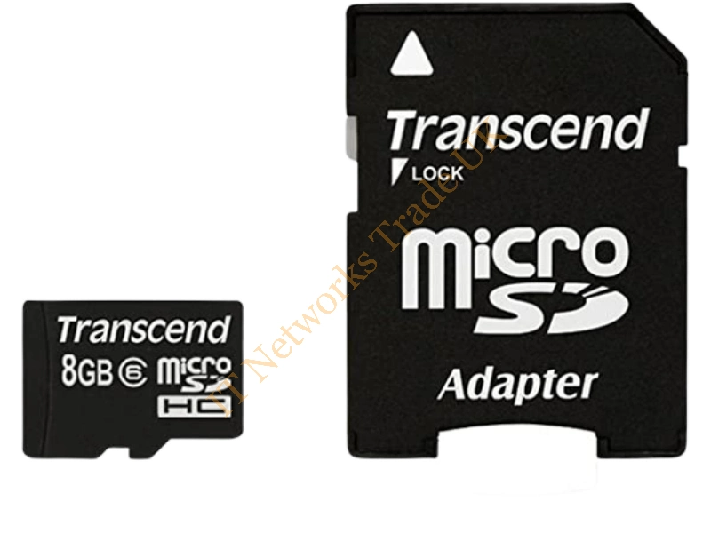 TS8GUSDC6 Transcend 8GB Class 6 microSDHC Flash Memory Card