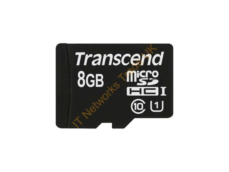 TS8GUSDCU1 Transcend 8GB Class 10 microSDHC UHS-I Flash Memory Card