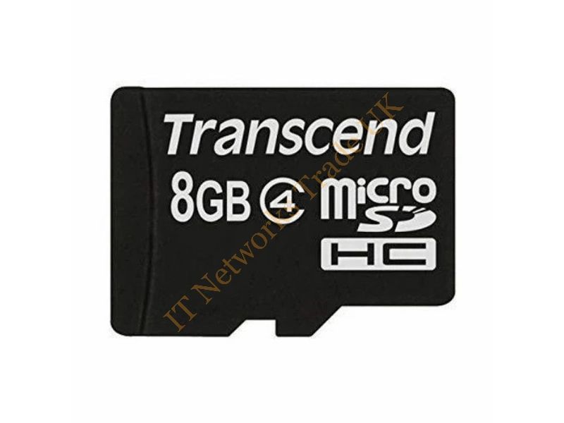 TS8GUSDHC2-P3 Transcend 8GB Class 2 microSDHC Flash Memory Card with USB Card Reader