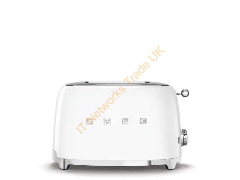 TSF01WHEU - SMEG 50's Style Toaster TSF01WHEU White 2 slice(s) White Stainless steel Buttons Stainless steel 950 W