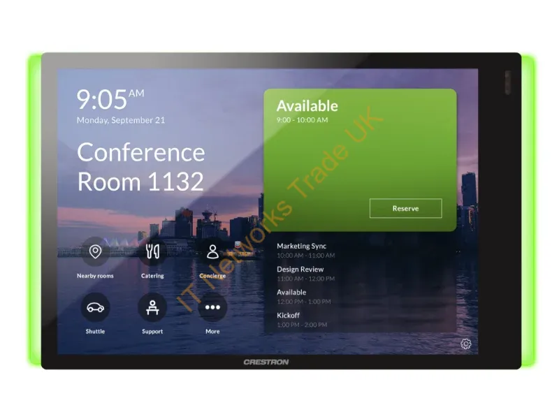TSS-770-T-B-S-LBKIT - Crestron TSS-770-T-B-S-LB KIT meeting room display 17.8 cm (7") 1280 x 800 pixels 802.11a, 802.11b, 802.11g, Wi-Fi 4 (802.11n), Wi-Fi 5 (802.11ac) Plastic