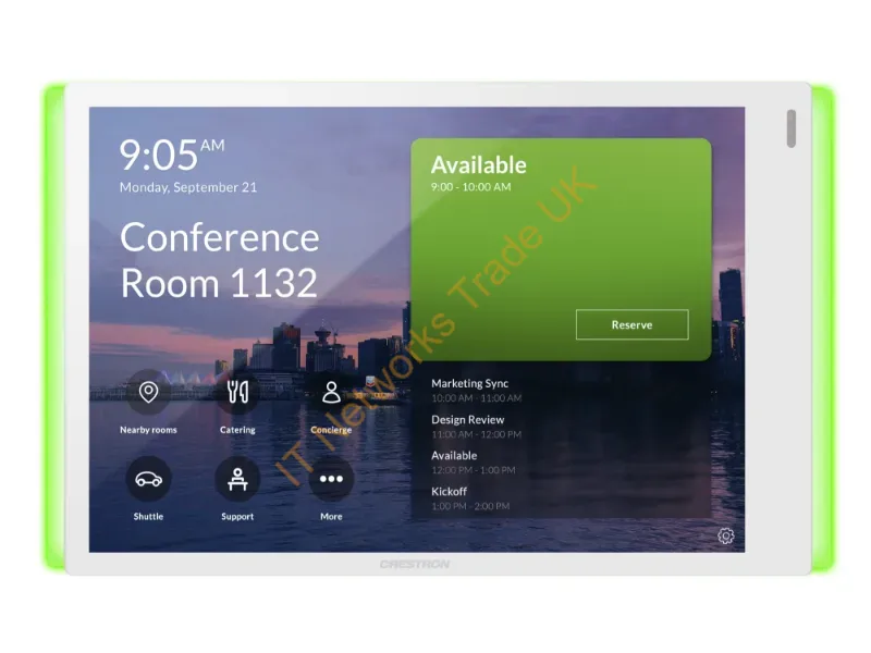 TSS-770-T-W-S-LBKIT - Crestron TSS-770-T-W-S-LB KIT meeting room display 17.8 cm (7") 1280 x 800 pixels 802.11a, 802.11b, 802.11g, Wi-Fi 4 (802.11n), Wi-Fi 5 (802.11ac) Plastic