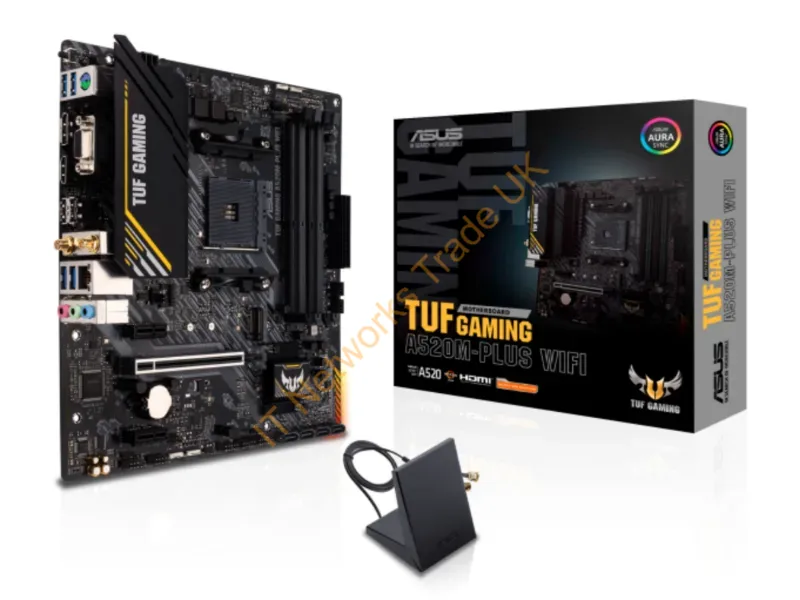 TUFGAMINGA520M-PLUSWIFI - Asus Tuf Gaming A520M-Plus Wifi Amd A520 Socket Am4 Micro Atx