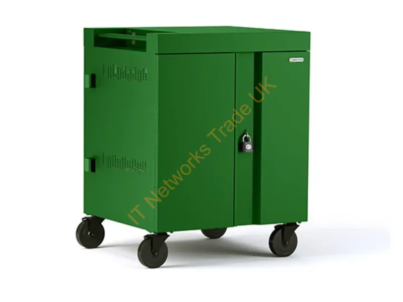 TVC16PAC-270GRA - Bretford Cube Cart Portable Device Management Cart Green