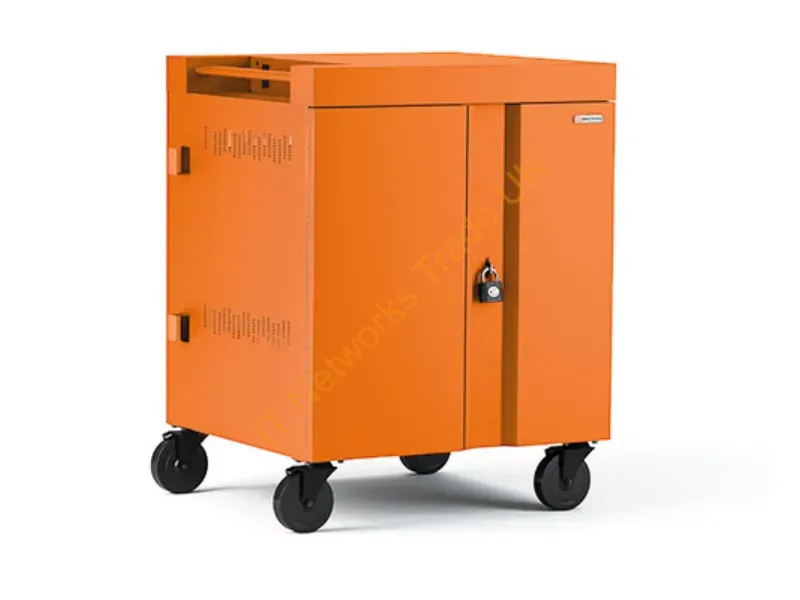 TVC16PAC-270TAG - Bretford Cube Cart Portable Device Management Cart Orange