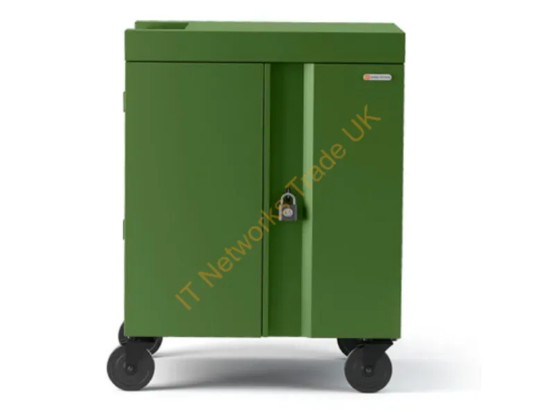 TVC16USBC-GRA - Bretford Cube Cart Portable Device Management Cart Green