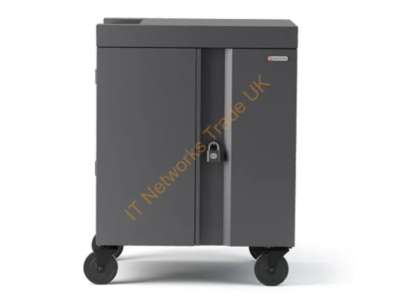 TVC16USBC-PM - Bretford Cube Cart Portable Device Management Cart Platinum