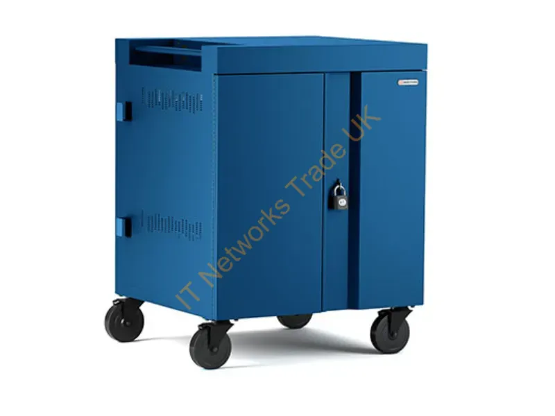TVC32PAC-270TZ - Bretford Cube Cart Portable Device Management Cart Blue