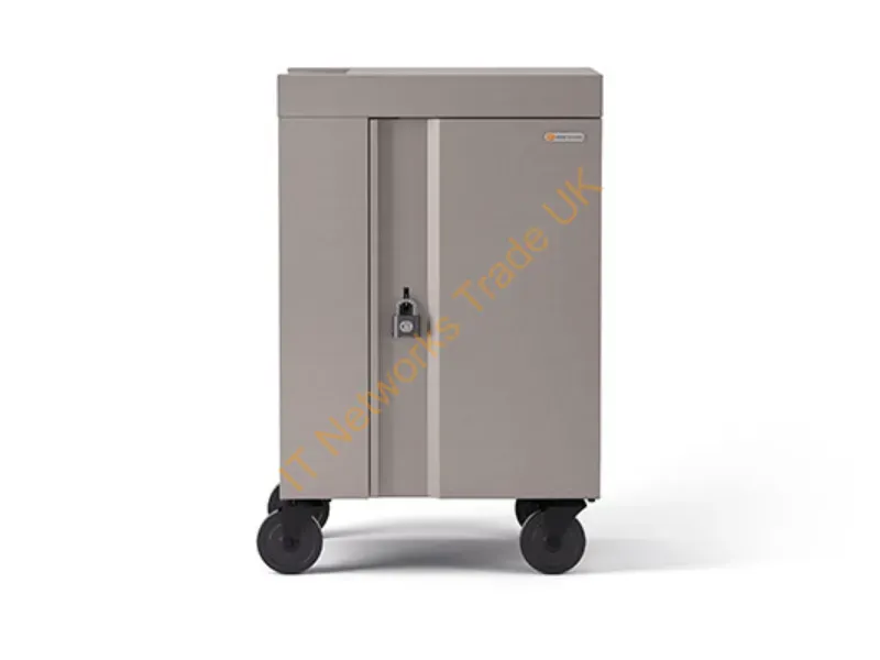 TVCM20PAC-270CH - Bretford Cube Cart Mini Portable Device Management Cart Champagne, Metallic