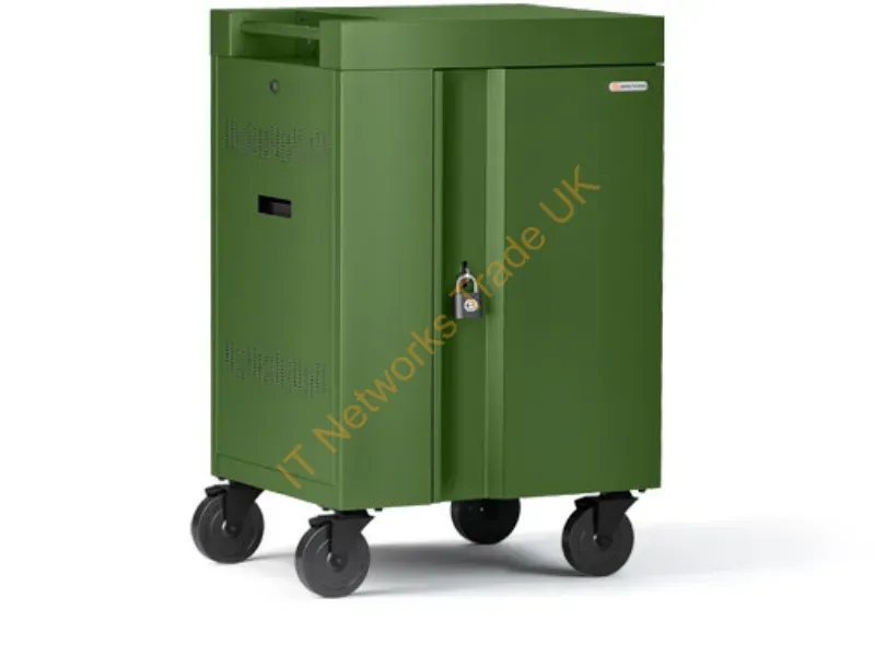 TVCM24PAC-GRA - Bretford Cube Mini Portable Device Management Cart Green