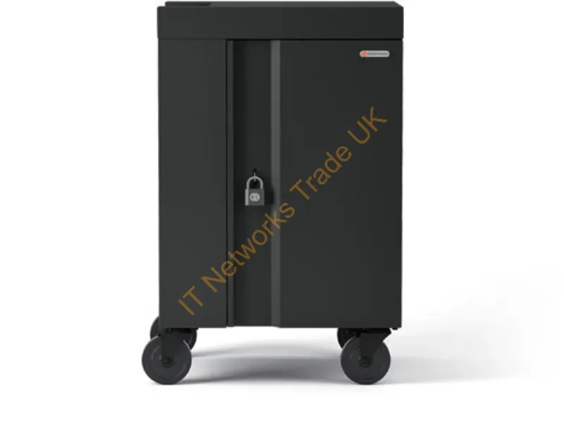 TVCM24USBC-CK - Bretford Cube Cart Mini Portable Device Management Cart Charcoal