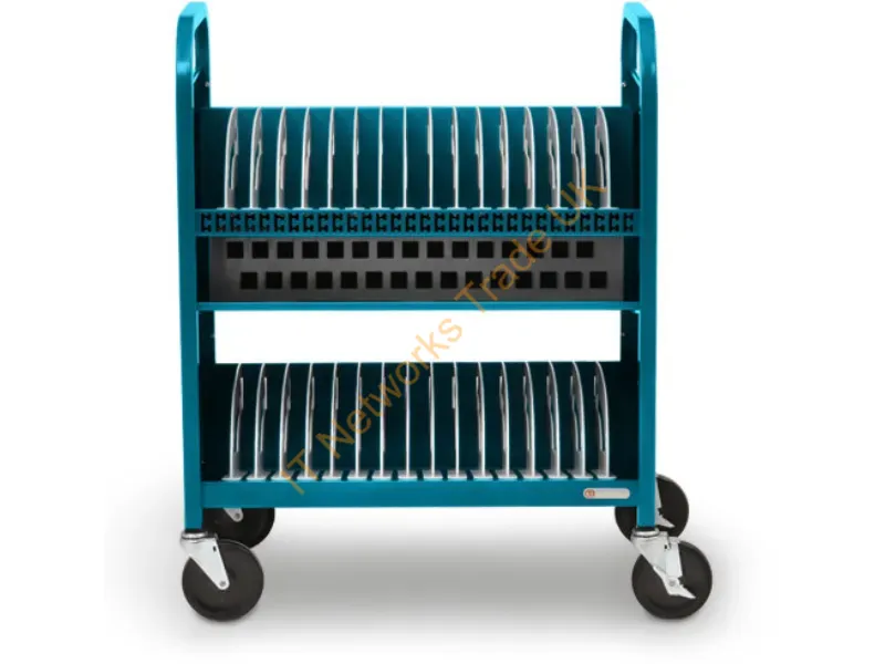 TVCT30AC-90DPA - Bretford Cube Transport Cart Portable Device Management Cart Blue