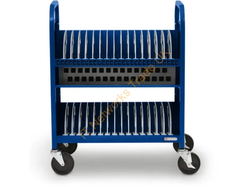 TVCT30AC-90DRB - Bretford Cube Transport Cart Portable Device Management Cart Blue