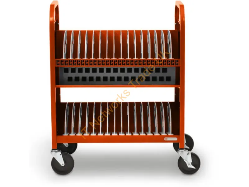 TVCT30AC-90DTAG - Bretford Cube Transport Cart Portable Device Management Cart Orange