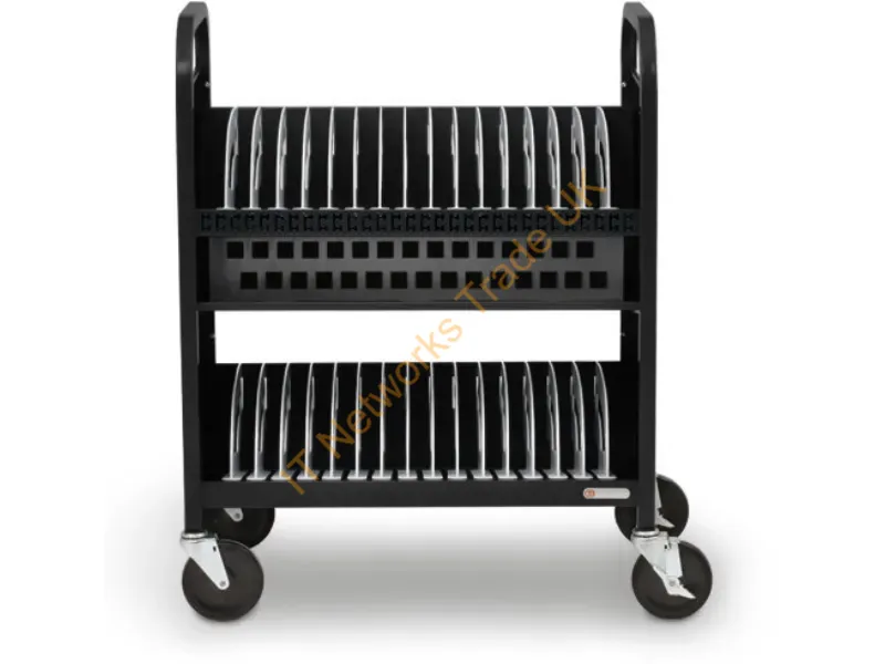 TVCT30AC-BP - Bretford Cube Transport Cart Portable Device Management Cart Black