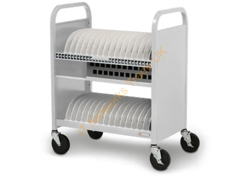 TVCT30CAD-90DAW - Bretford Cube Transport Cart Portable Device Management Cart White