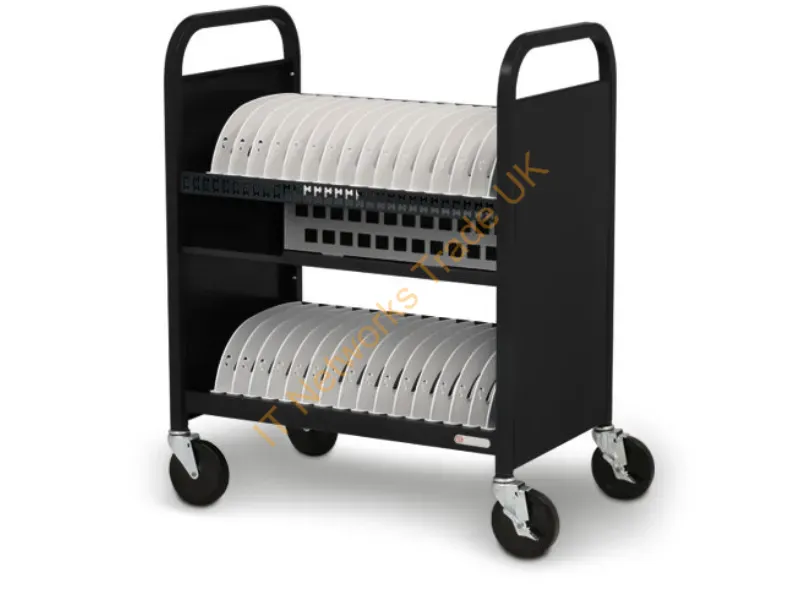 TVCT30CAD-90DBP - Bretford Cube Transport Cart Portable Device Management Cart Black