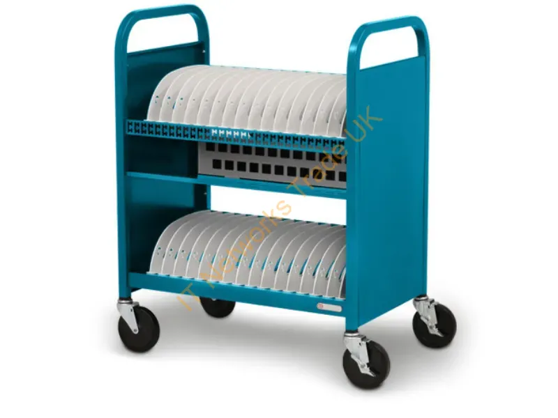TVCT30CAD-90DPA - Bretford Cube Transport Cart Portable Device Management Cart Blue