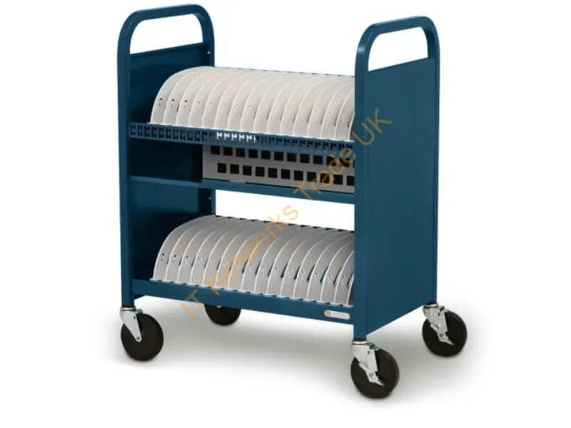 TVCT30CAD-TZ - Bretford Cube Transport Cart Portable Device Management Cart Blue