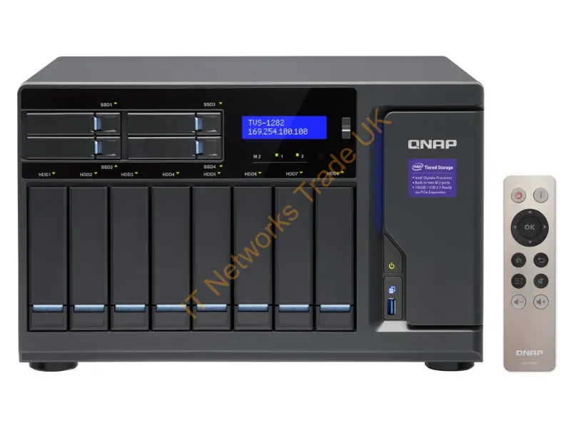 TVS-1282-I5-16G-450W-US - Qnap Tvs-1282 Nas Tower Intel Core I5 I5-6500 16 Gb Ddr4 0 Tb Qnap Turbo Nas System Black