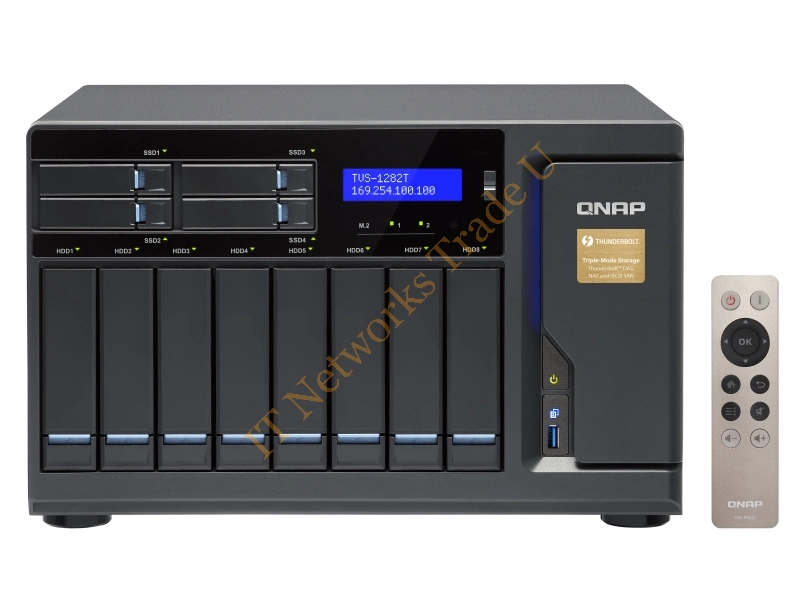 TVS-1282T-I5-16G/32TB-IWPRO - QNAP TVS-1282T NAS Tower Ethernet LAN Black NAS Servers