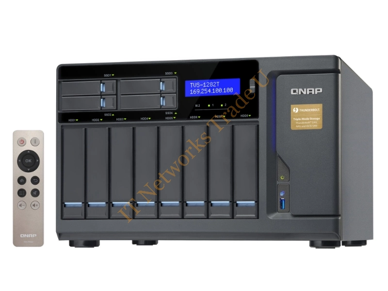 TVS-1282T-I5-16G/64TB-IW - QNAP TVS-1282T NAS Tower Ethernet LAN Black NAS Servers