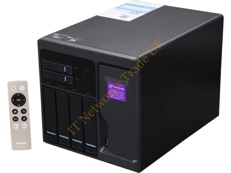 TVS-682-I3-8G-US QNAP TVS-682-I3-8G-US Intel -Core i3-6100 3.7GHz/ 8GB RAM/ 4GbE/ 6SATA3/ USB3.0/ 6-Bay Desktop NAS Server for SMBs