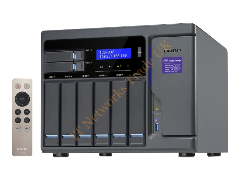 TVS-882-I5-16G-US QNAP TVS-882-I5-16G-US Intel -Core i5-6500 3.2GHz/ 16GB RAM/ 4GbE/ SATA3/ USB3.0/ 6-Bay Desktop NAS Server for SMBs