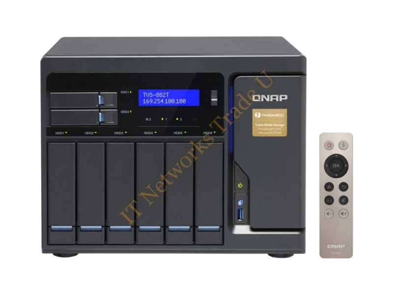 TVS-882T-I5-16G/48TB-IWP - QNAP TVS-882T NAS Tower Ethernet LAN Black NAS Servers