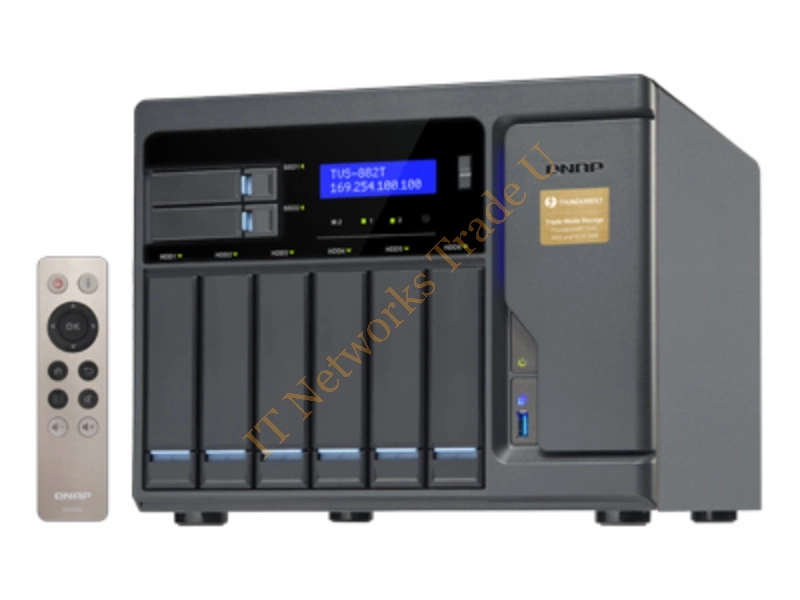TVS-882T-I5-16G - QNAP TVS-882T NAS Tower Ethernet LAN Black NAS Servers