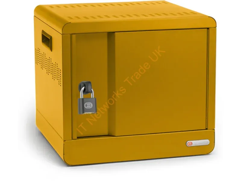 TVS10PAC-MUS - Bretford Cube Micro Station Portable Device Management Cabinet Yellow