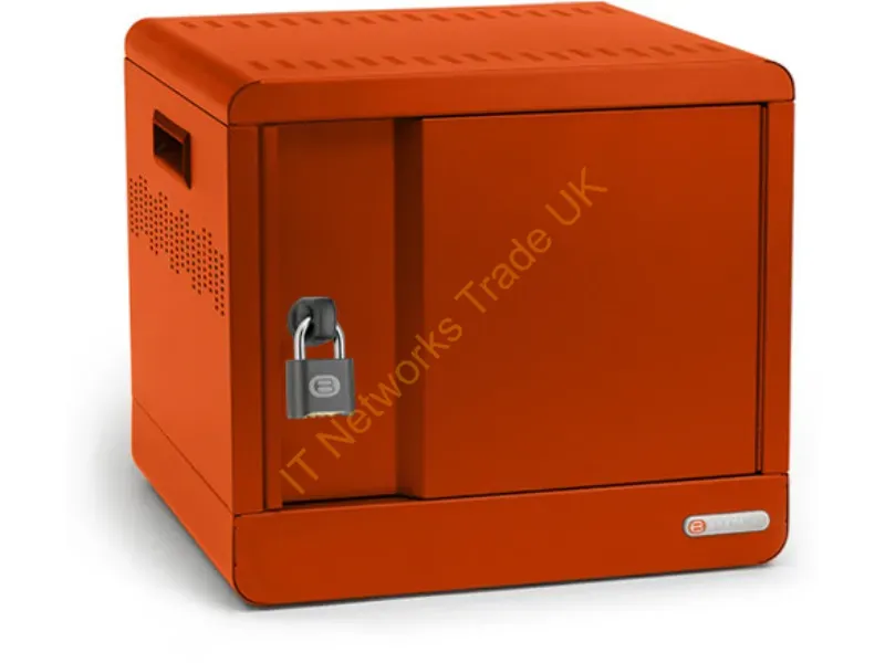 TVS10PAC-TAG - Bretford Cube Micro Station Portable Device Management Cabinet Orange