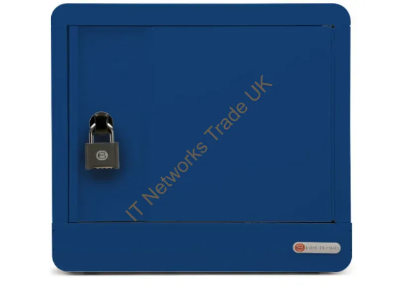 TVS10USBC-RB - Bretford Cube Micro Station Portable Device Management Cabinet Blue