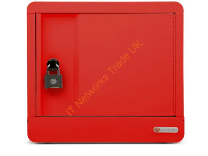 TVS10USBC-RED - Bretford Cube Micro Station Portable Device Management Cabinet Red