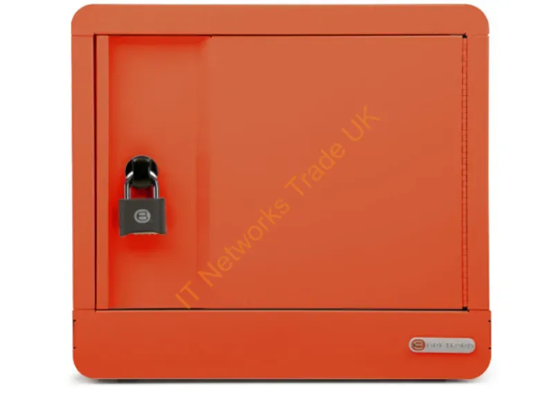 TVS10USBC-TAG - Bretford Cube Micro Station Portable Device Management Cabinet Orange