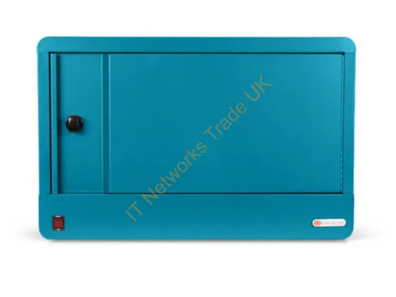 TVS16USBC-PA - Bretford Cube Micro Station Portable Device Management Cabinet Blue