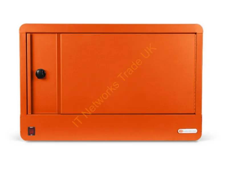 TVS16USBC-TAG - Bretford Cube Micro Station Portable Device Management Cabinet Orange