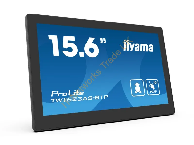 TW1623AS-B1P - iiyama TW1623AS-B1P Signage Display Interactive flat panel 39.6 cm (15.6") Wi-Fi 385 cd/m� Double Full HD Black Touchscreen Built-in processor Android 24/7