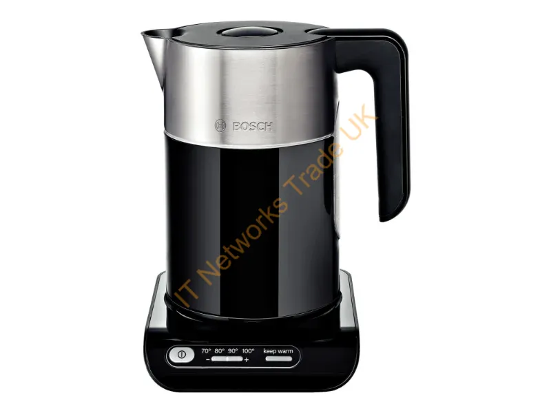 TWK8613P - Bosch TWK 8613P electric kettle 1.5 L 2400 W Black, Stainless steel