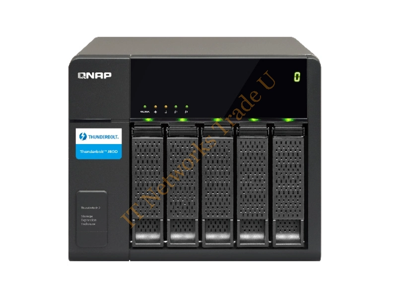 QNAP TX-500P HDD enclosure 2.5/3.5" Black storage drive enclosure Accessory