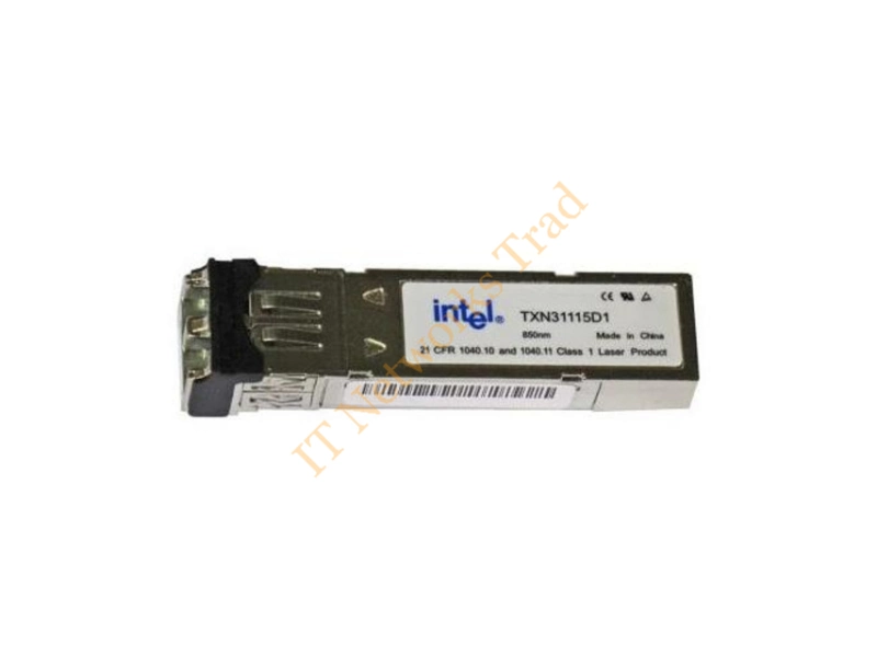 TXN31115D1 Intel 4Gbps 1000GBase-SX Multi-mode Fiber 550m 850nm LC Connector SFP (mini-GBIC) Transceiver Module